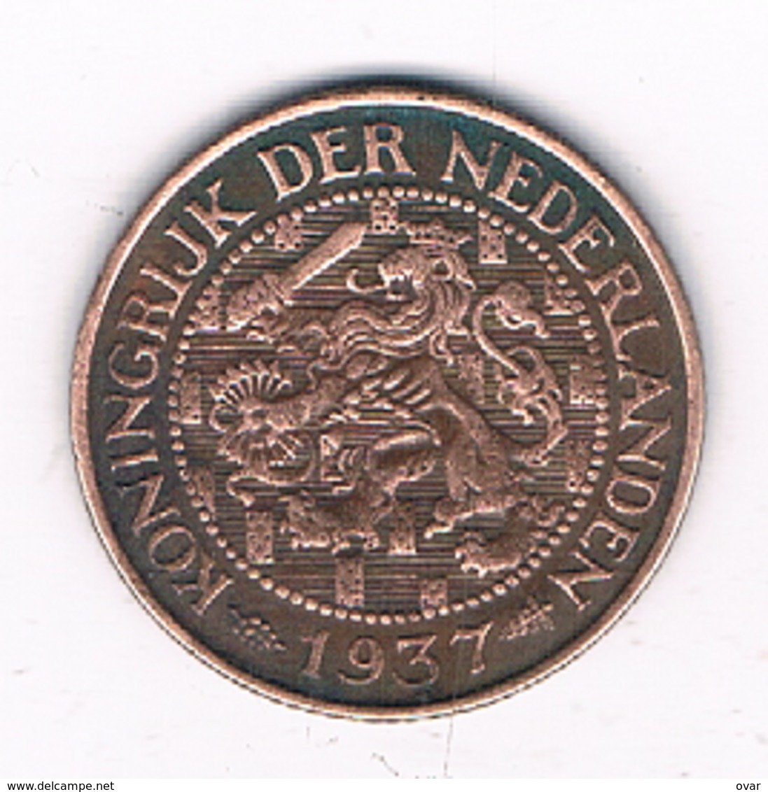 1 CENT 1937  NEDERLAND /4655G/ - 1 Cent