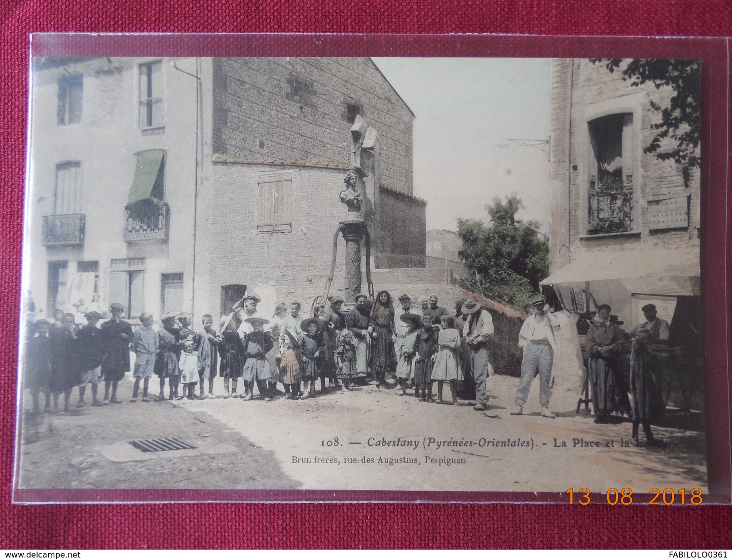 CPA - Cabestany - La Place Et La Fontaine - Cabestany