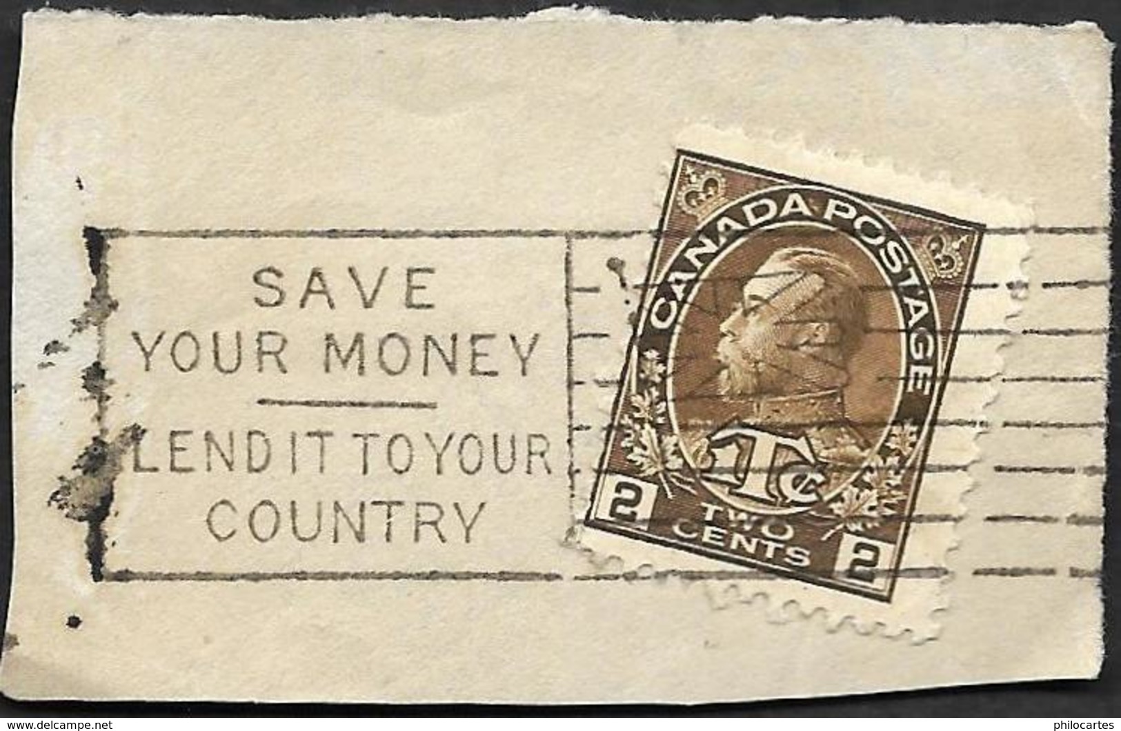 Canada 1915-16 - Taxe De Guerre - War Tax -  Save Your Money - Lendit To Your Country - War Tax