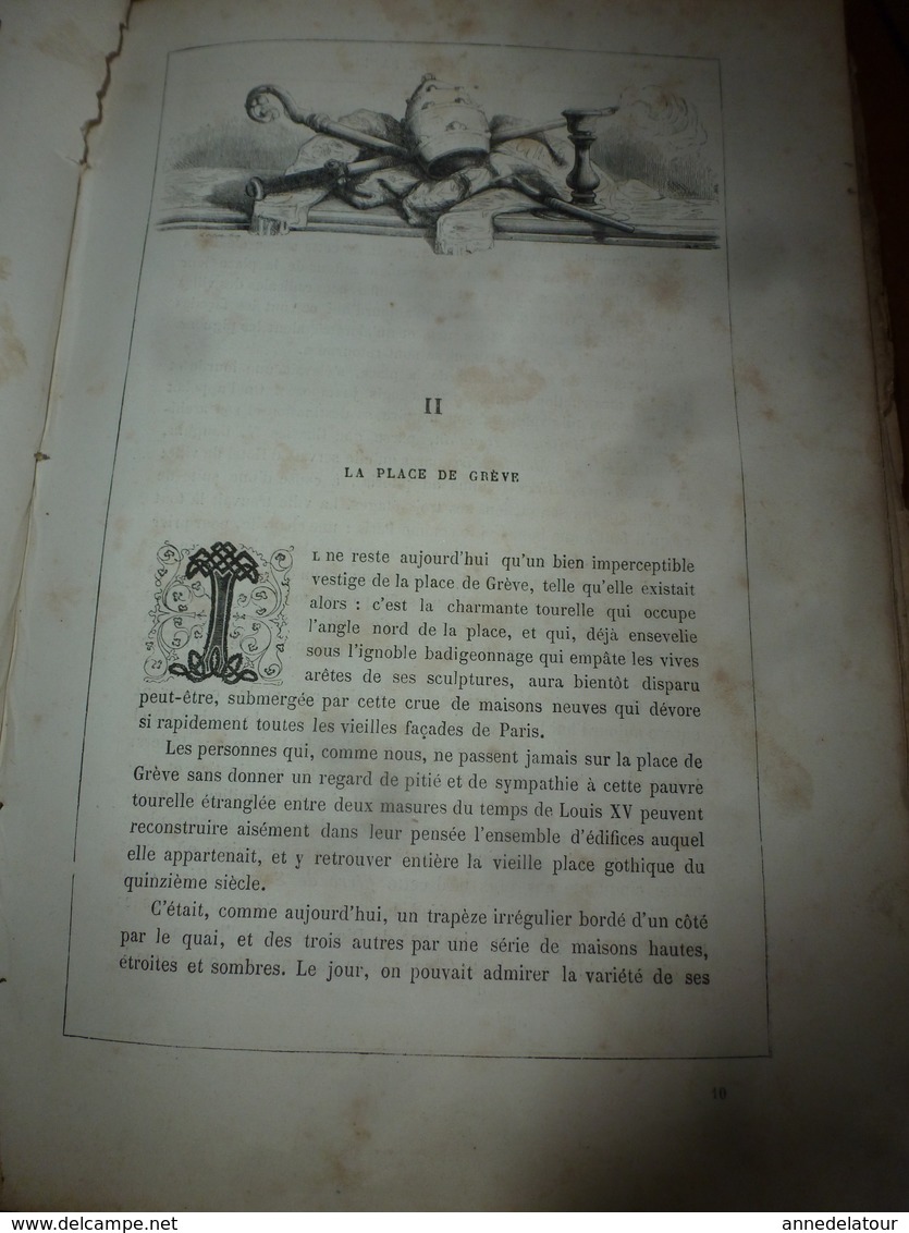 18?? NOTRE DAME DE PARIS de Victor Hugo (nombr. gravures - imprimerie J. Claye -  A. Quantin et Cie , rue St- Benoit