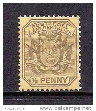 ZUID AFRIKAANSE REPUBLIEK 1895  Mint Hinged Stamp(s) 1/2d Pearl Grey Saccnr. 210 - Transvaal (1870-1909)