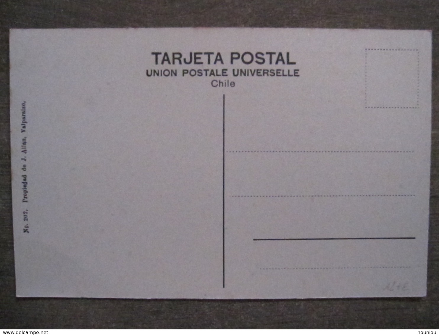 Tarjeta Postal - Chile Chili - Plaza Y Catedral Concepcion - J. Allan 202 Valparaiso - Chili