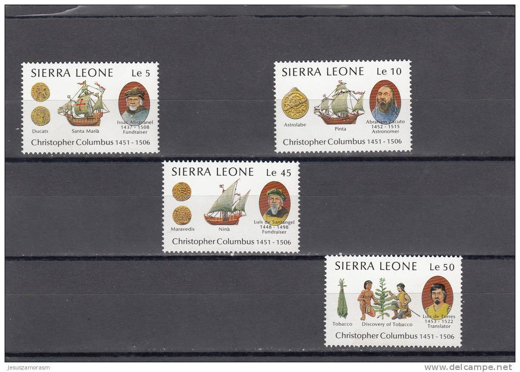 Sierra Leona Nº 839 Al 842 - Sierra Leone (1961-...)