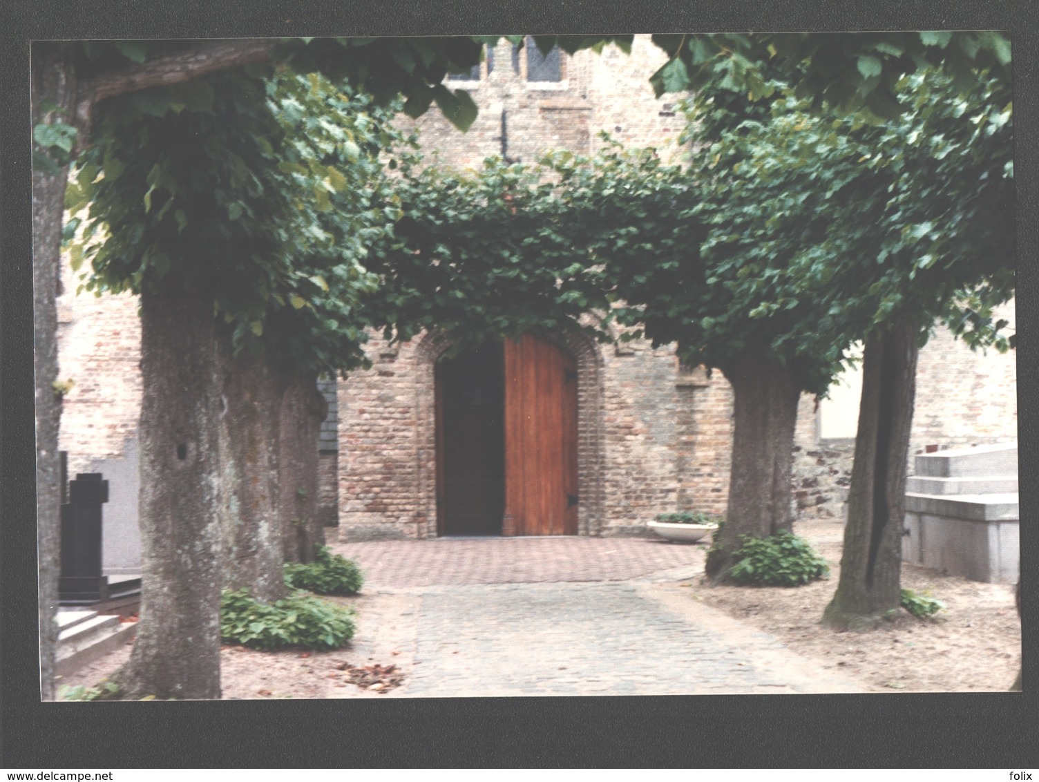 Werken - Ingang Van De Kerk - Originele Foto - Kortemark