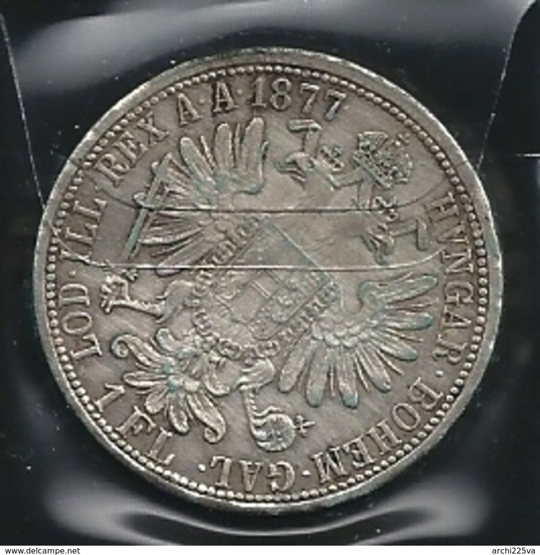 AUSTRIA 1877 - IMPERO - 1 FL Fiorino  BB / SPL - Argento / Argent / Silver - Confezione In Bustina (3 Foto) - Austria