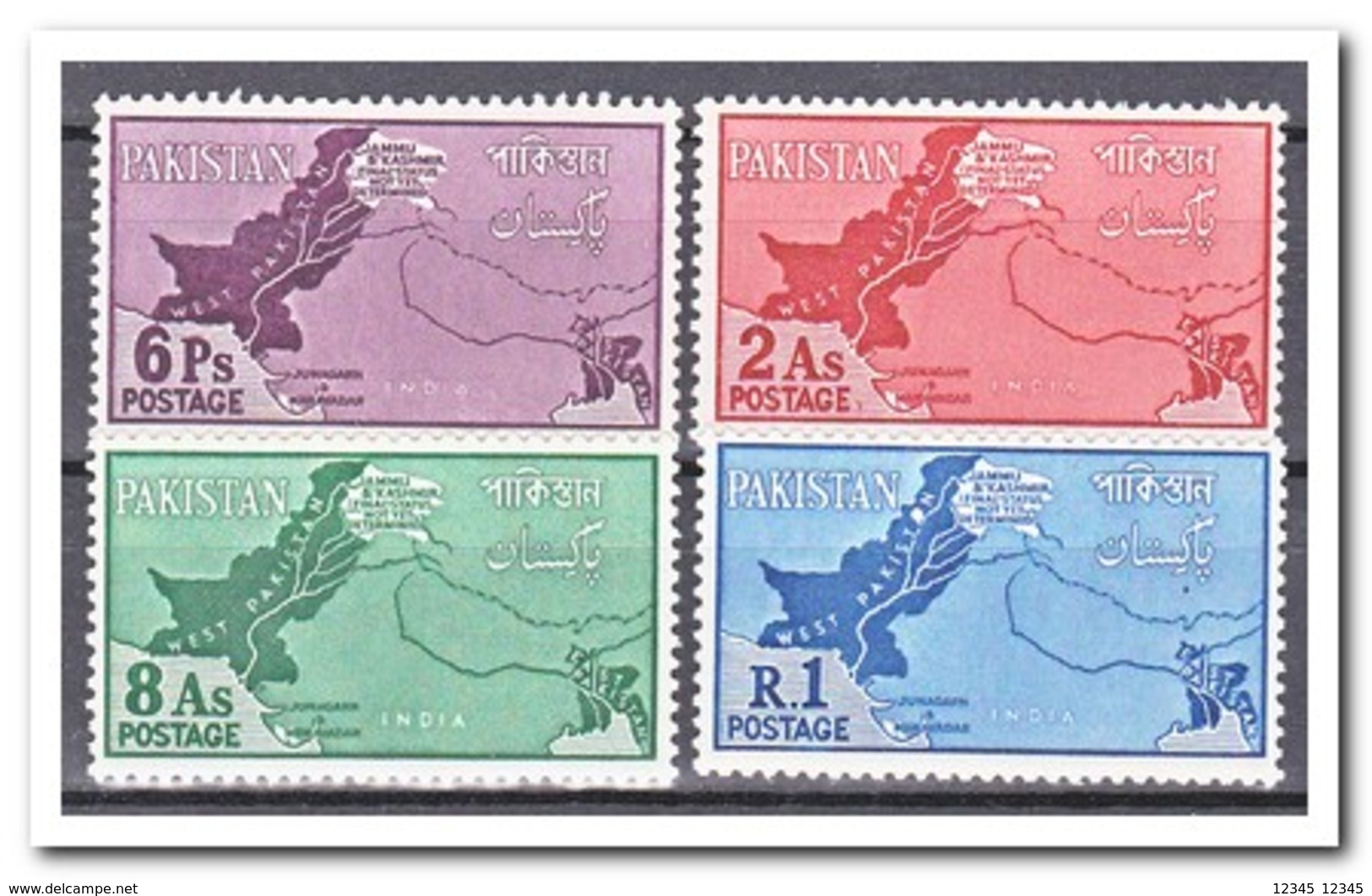 Pakistan 1960, Postfris MNH, Pakistani Claim To Jammu, Kashmir, Junagarh And Manawadar - Pakistan