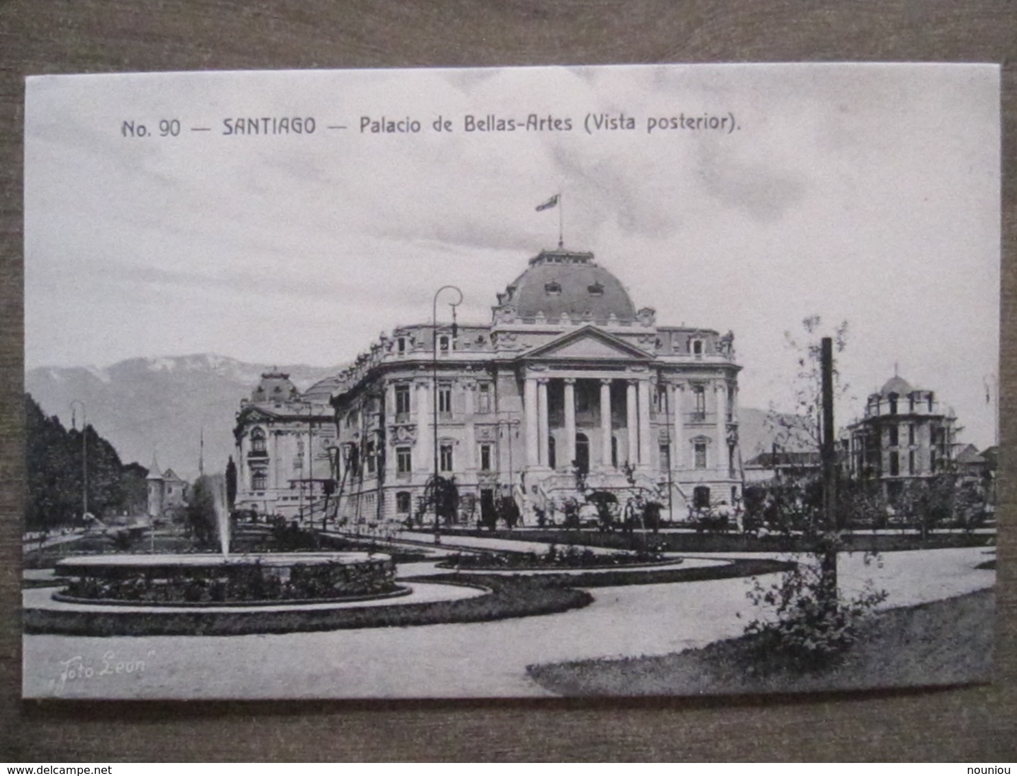 Tarjeta Postal - Chile Chili - Santiago - Palacio De Bellas Artes Vista Posterior - Hnos Ahumada 393 No. 90 - Foto Leon - Chili