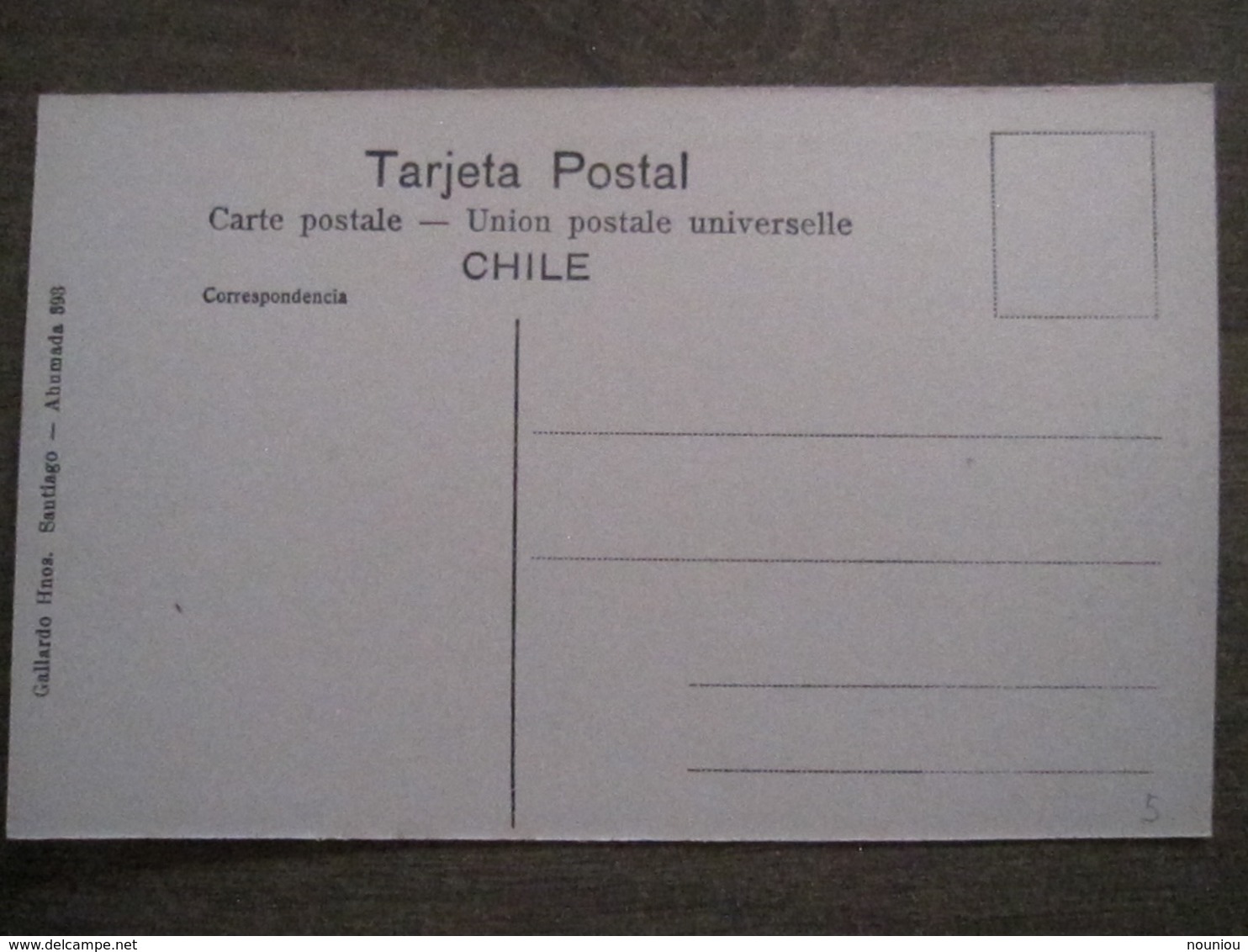 Tarjeta Postal - Chile Chili - Santiago - Parque Cousino El Cerrito - Hnos Ahumada 393 No. 102 - Foto Leon - Chili