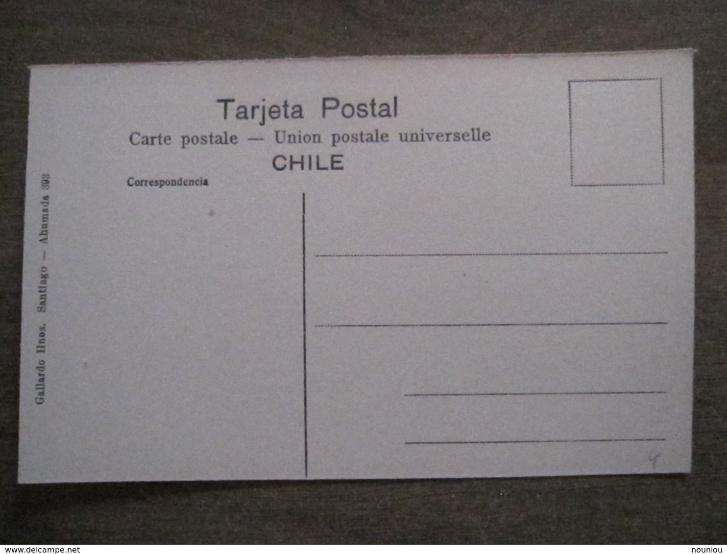 Tarjeta Postal - Chile Chili - Santiago - Parque Cousino Jardines - Hnos Ahumada 393 No. 103 - Foto Leon - Chili