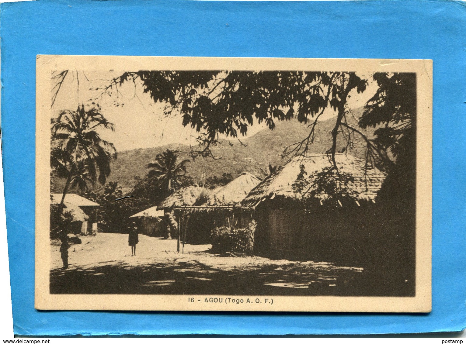 TOGO-AGOU-vue Animée -édition Bondé-a Voyagé En 1951-bel Affranchissement - Togo