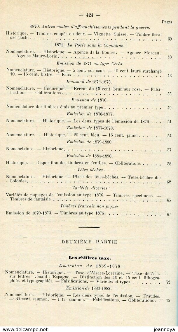 MARCONNET F. - VIGNETTES POSTALES DE FRANCE & COLONIES , 1ére EDIT 1897 DE 432 PAGES + 536 VIGNETTES - RELIÉ - SUP & RRR - Bibliographien