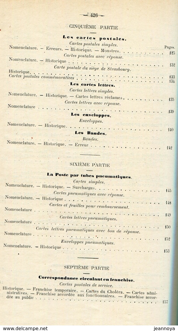 MARCONNET F. - VIGNETTES POSTALES DE FRANCE & COLONIES , 1ére EDIT 1897 DE 432 PAGES + 536 VIGNETTES - RELIÉ - SUP & RRR
