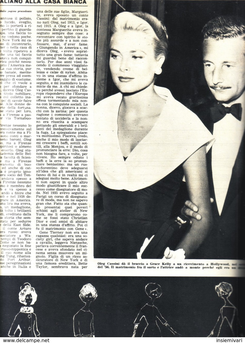 (pagine-pages)GRACE KELLY  L'europeo1961/800. - Other & Unclassified