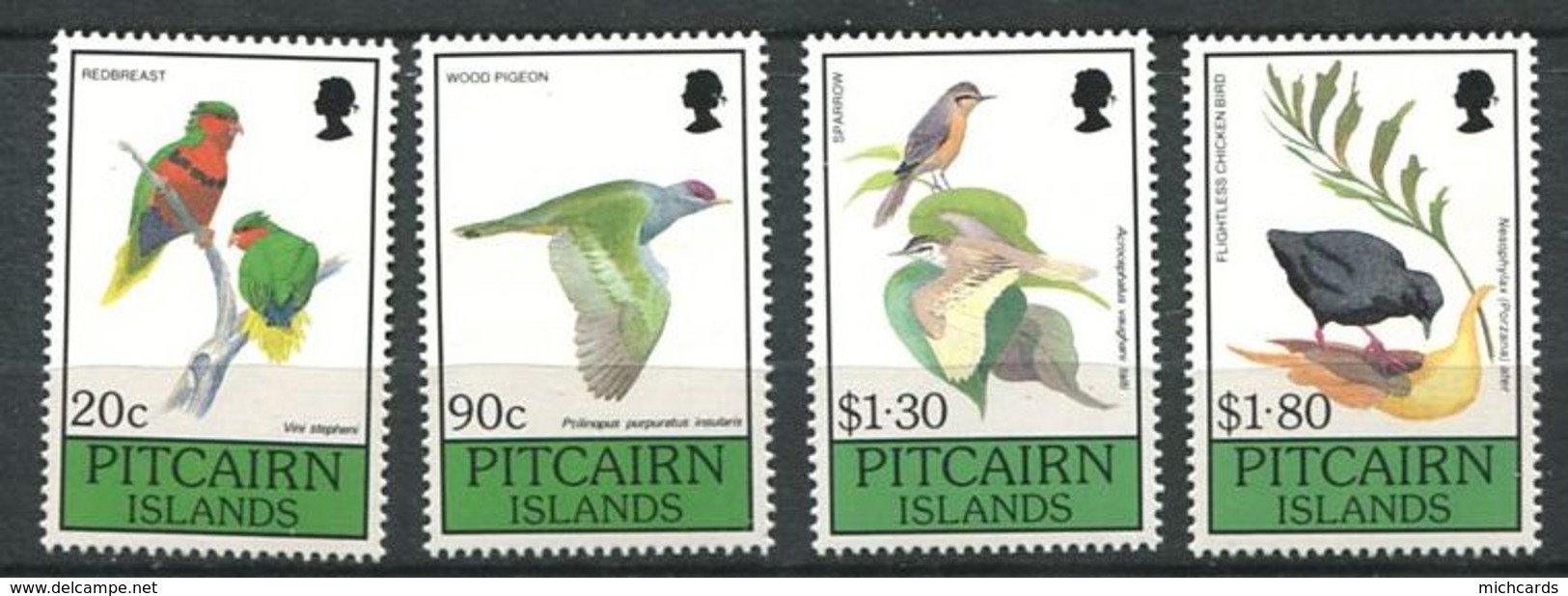 229 PITCAIRN 1990 - Yvert 356/59 - Oiseau - Neuf **(MNH) Sans Trace De Charniere - Pitcairn