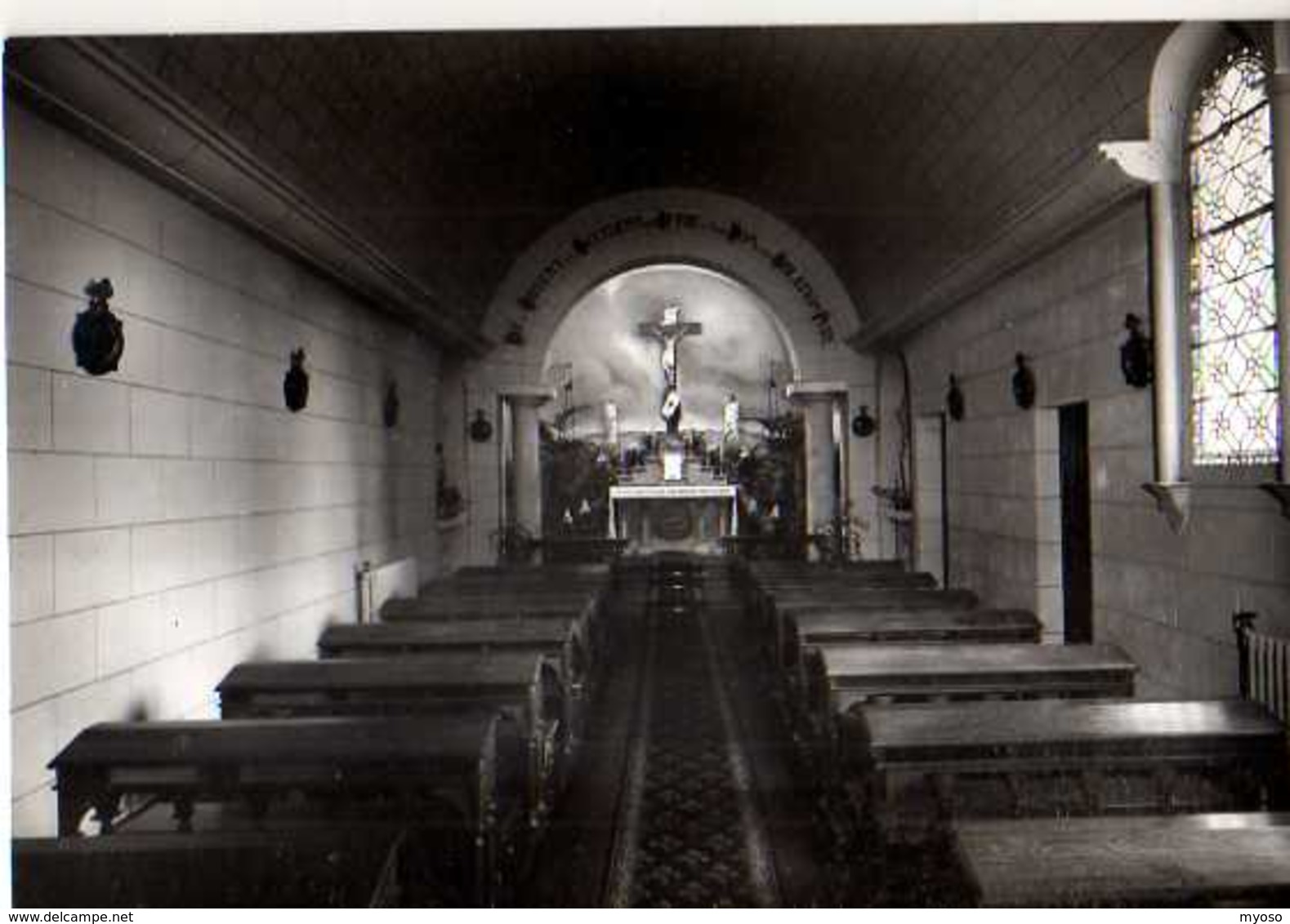 79 MAULEON Maison Du Sacre Coeur Loublande Interieur De La Chapelle, Carte Photo - Mauleon