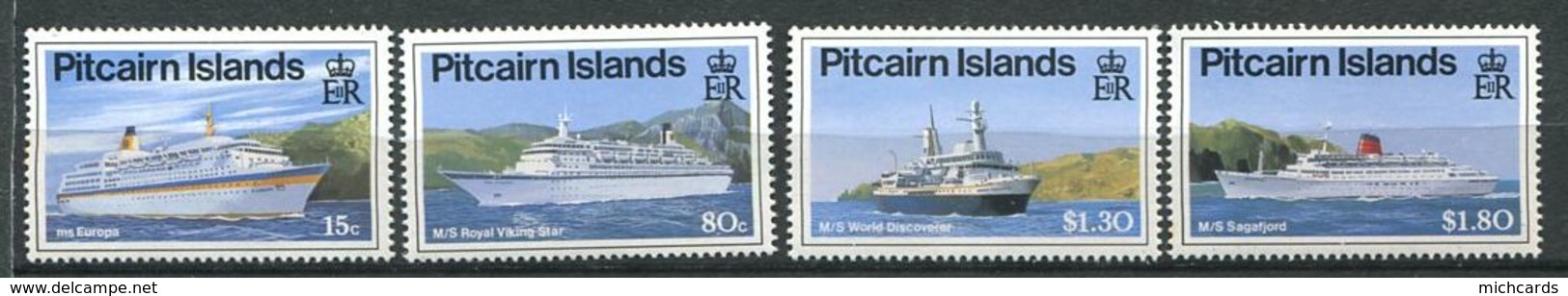 229 PITCAIRN 1991 - Yvert 366/69 - Bateau Paquebot Navire - Neuf **(MNH) Sans Trace De Charniere - Pitcairn