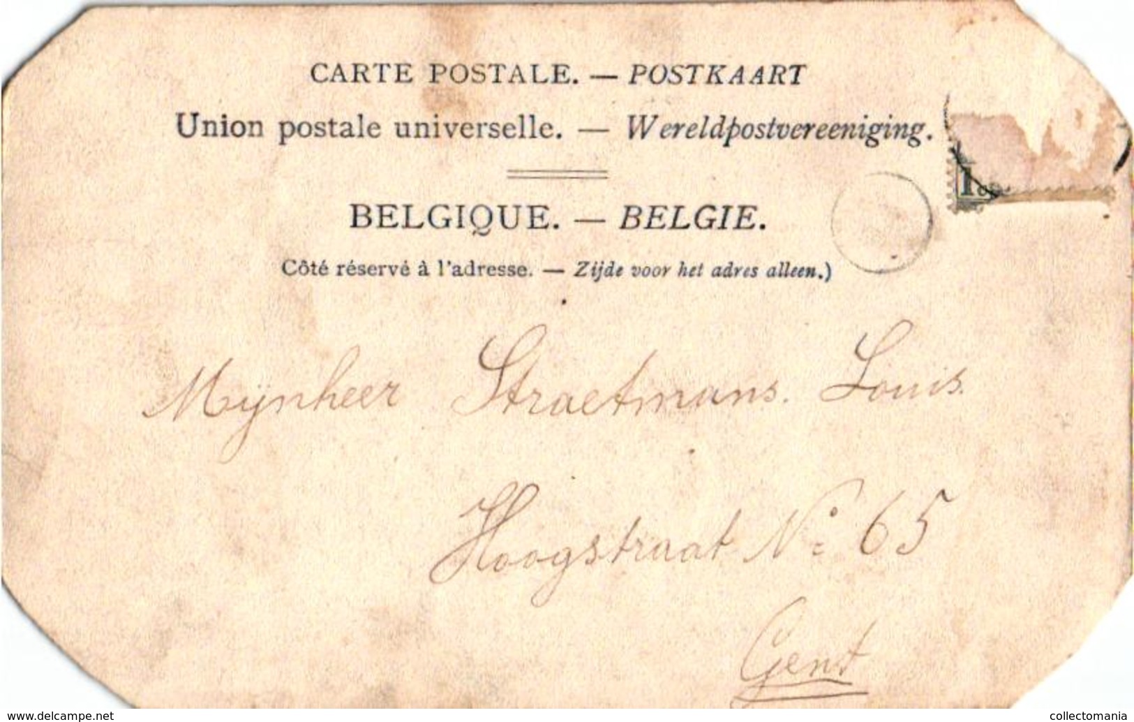 2 Oude  Postkaarten Hove Kerk  Uitg. Hermans N°154 Kapelstr N°149  1903 ( 1 Kaart Met Afgesneden Hoeken) - Hove