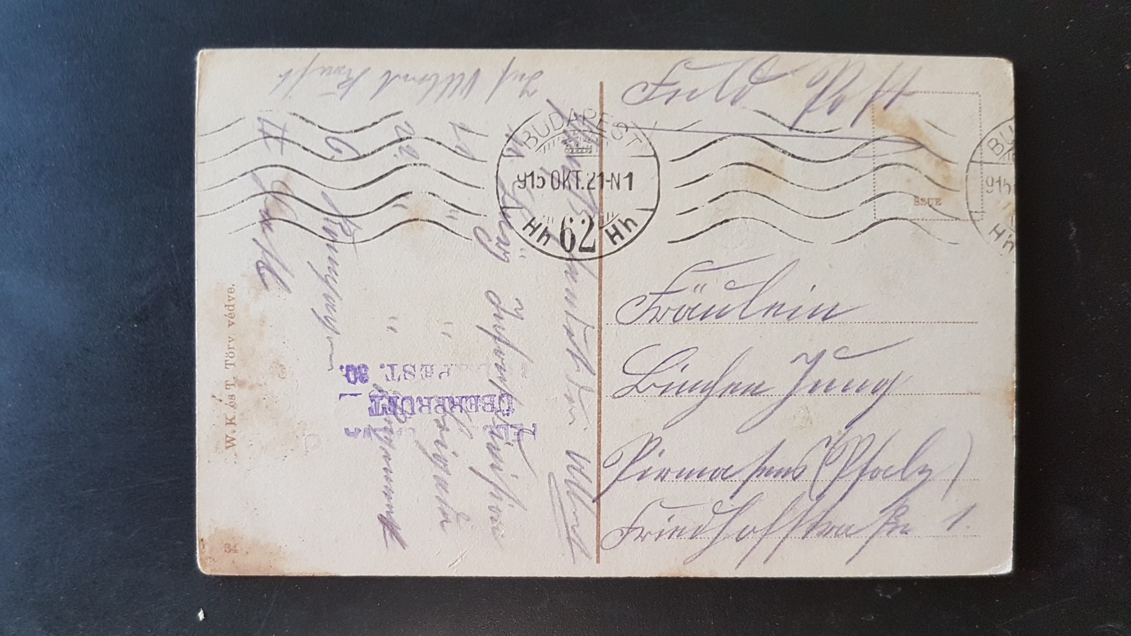 Budapest - Feldpost - Censure Stamp - Hongrie
