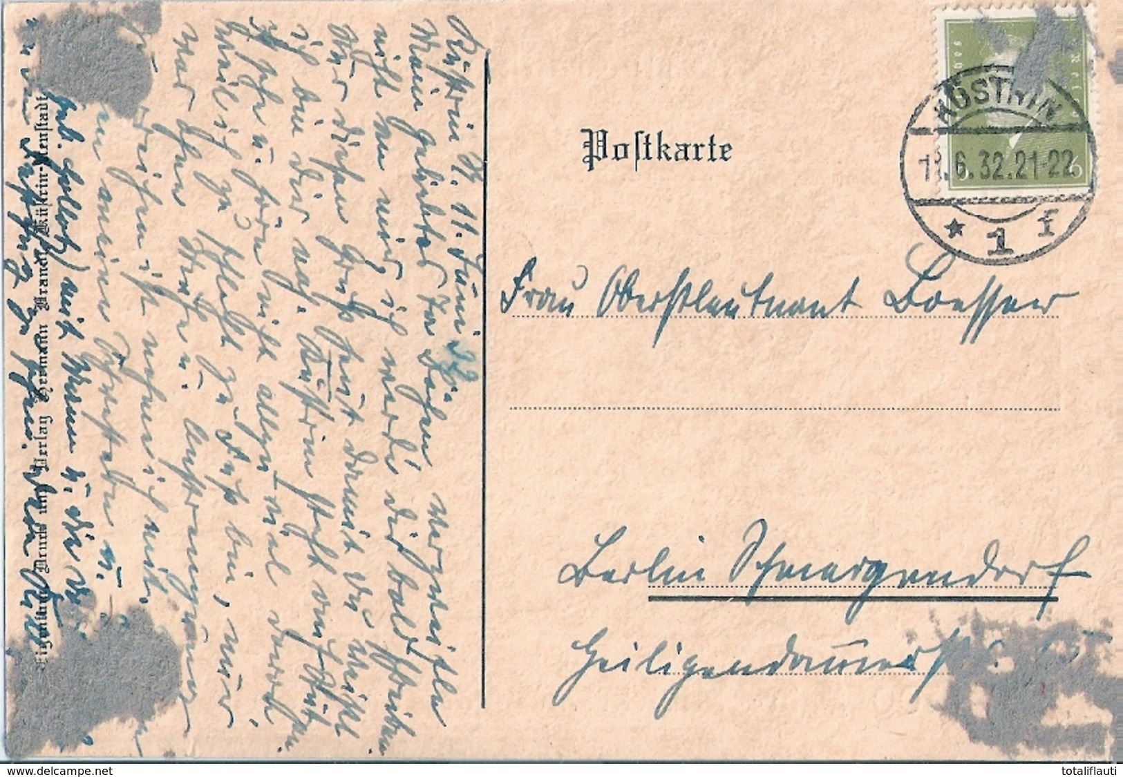 KÜSTRIN Fest Postkarte 700 Jahre Cüstrin Stadt An Oder Und Warthe 13.6.1932 Kostrzyn Odra - Neumark