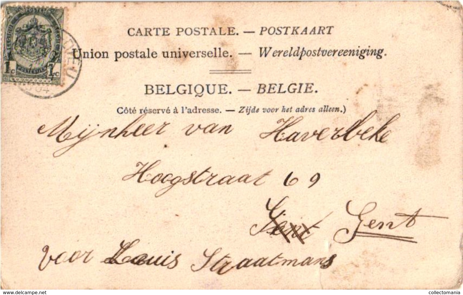 2 Oude  Postkaarten   Hove   Kasteel Hoveberg  1906  Hermans N°151   Kasteel Rattennest  Hermans  N°153 - Hove