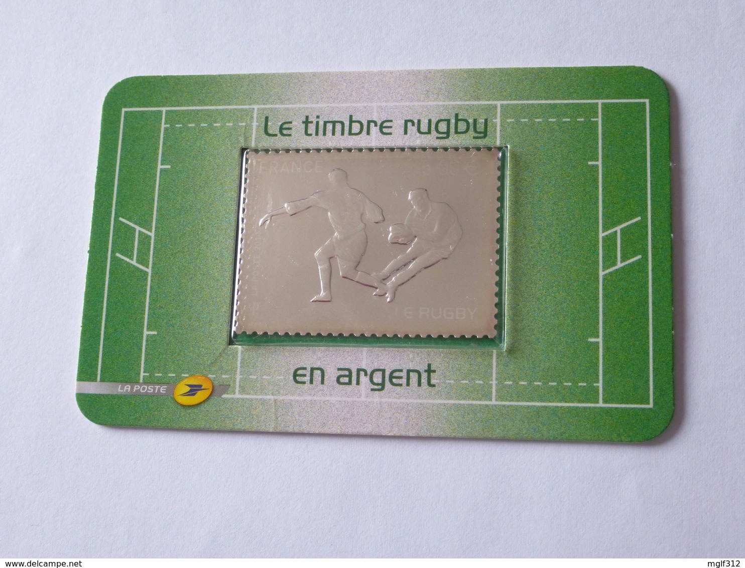 LE TIMBRE RUGBY 2011 : Timbre En ARGENT 999 Millièmes Dans Son Blister étanche - Pays : FRANCE - Rugby