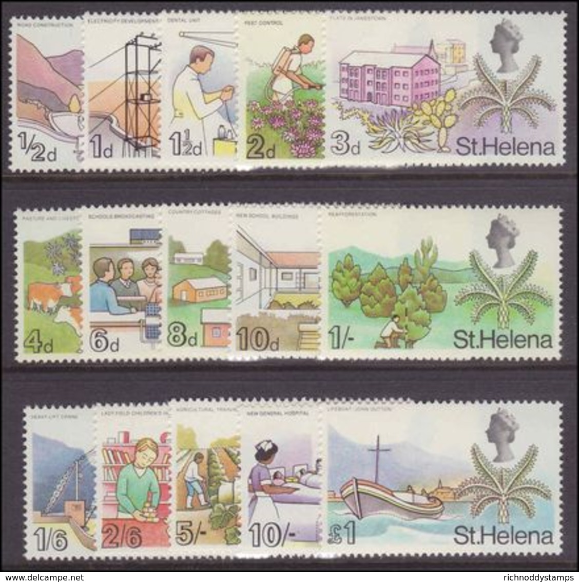 St Helena 1968 Set Unmounted Mint. - Saint Helena Island