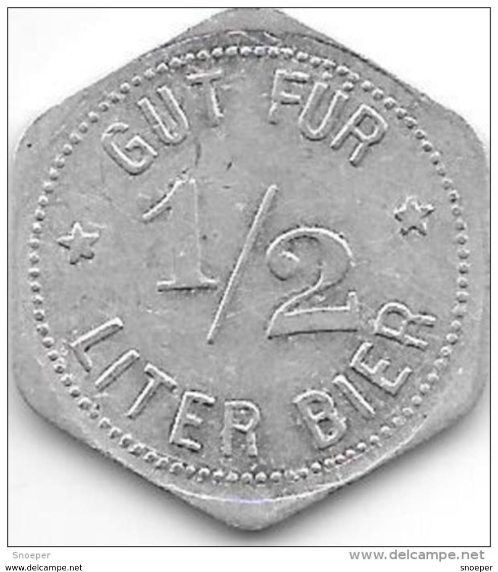 *notgeld Roding 1/2 Liter Bier Brauerei Brantl  Alu 11638.2 - Sonstige & Ohne Zuordnung