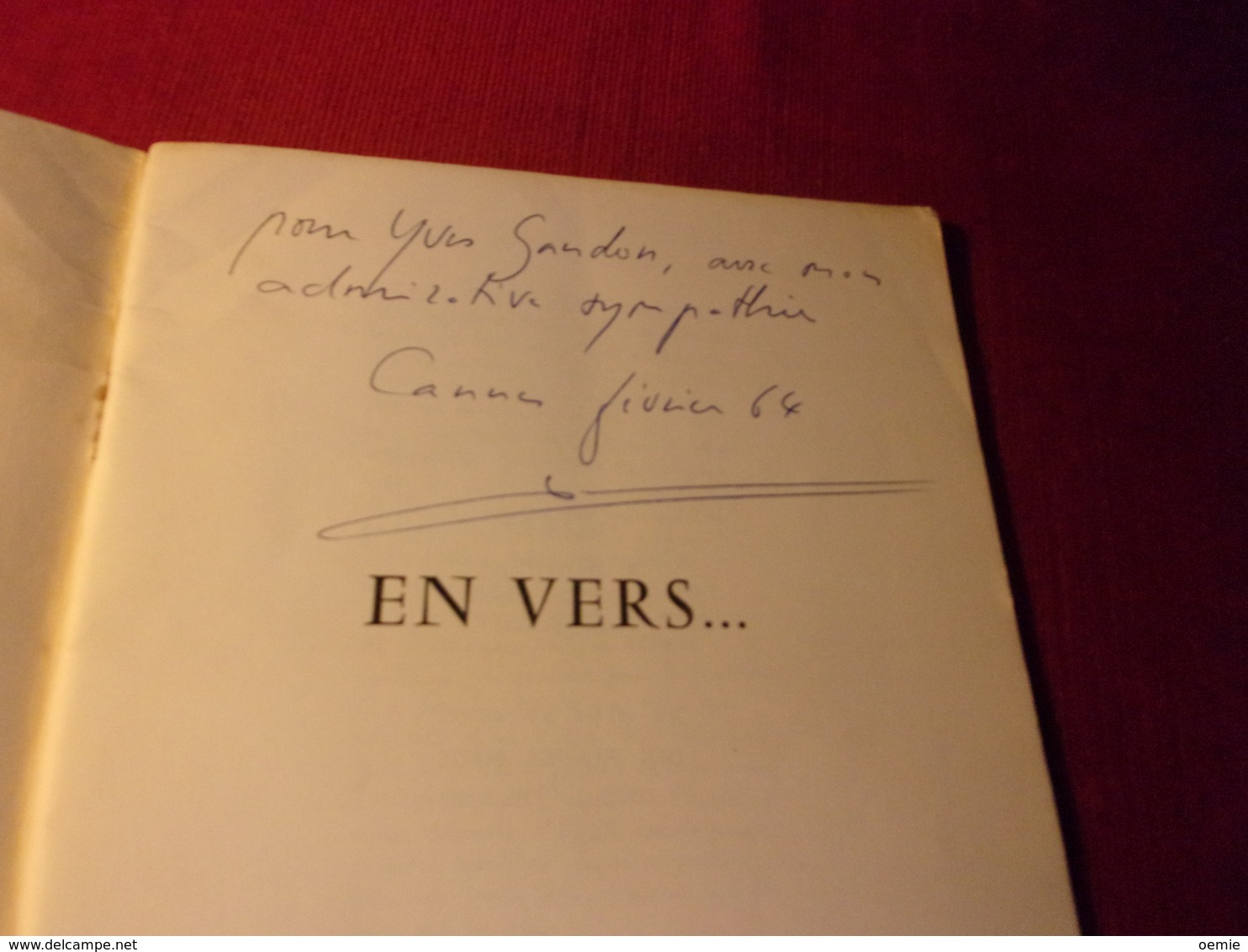 EN VERS  MAIS PAS CONTRE TOUS  PAR FERNAND DARTIGUES  INTRODUCTION JEAN GIONO   COUVERTURE  BERNARD BUFFET  1964 - Other & Unclassified