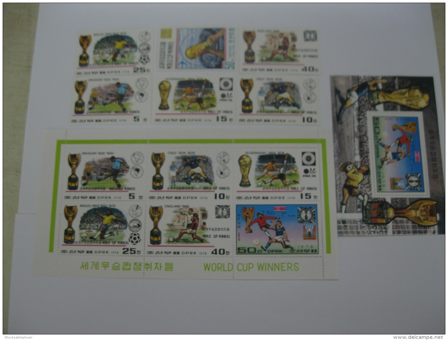 DPR Korea 1978 World Cup Football MICHEL No.1747-1752 ,Block50 And Sheet Of 6 Stamps - 1978 – Argentina