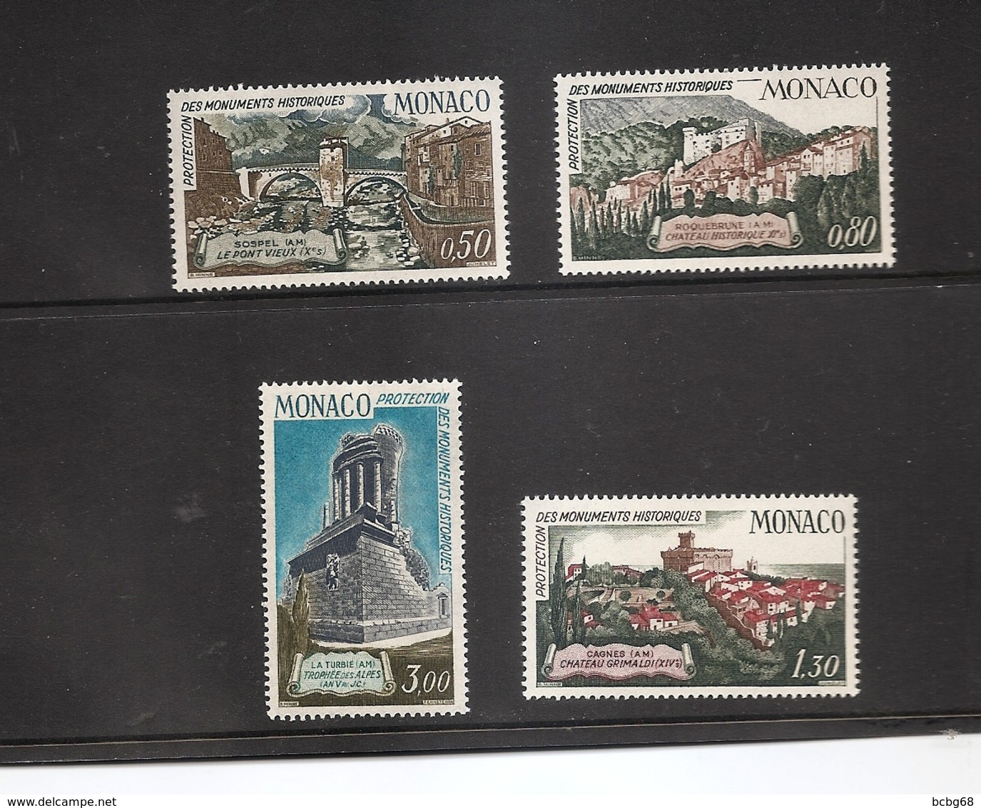 MONACO Protection Of Historic Monuments 1971 Scott 800-803 Yvert 851-854 - Unused Stamps