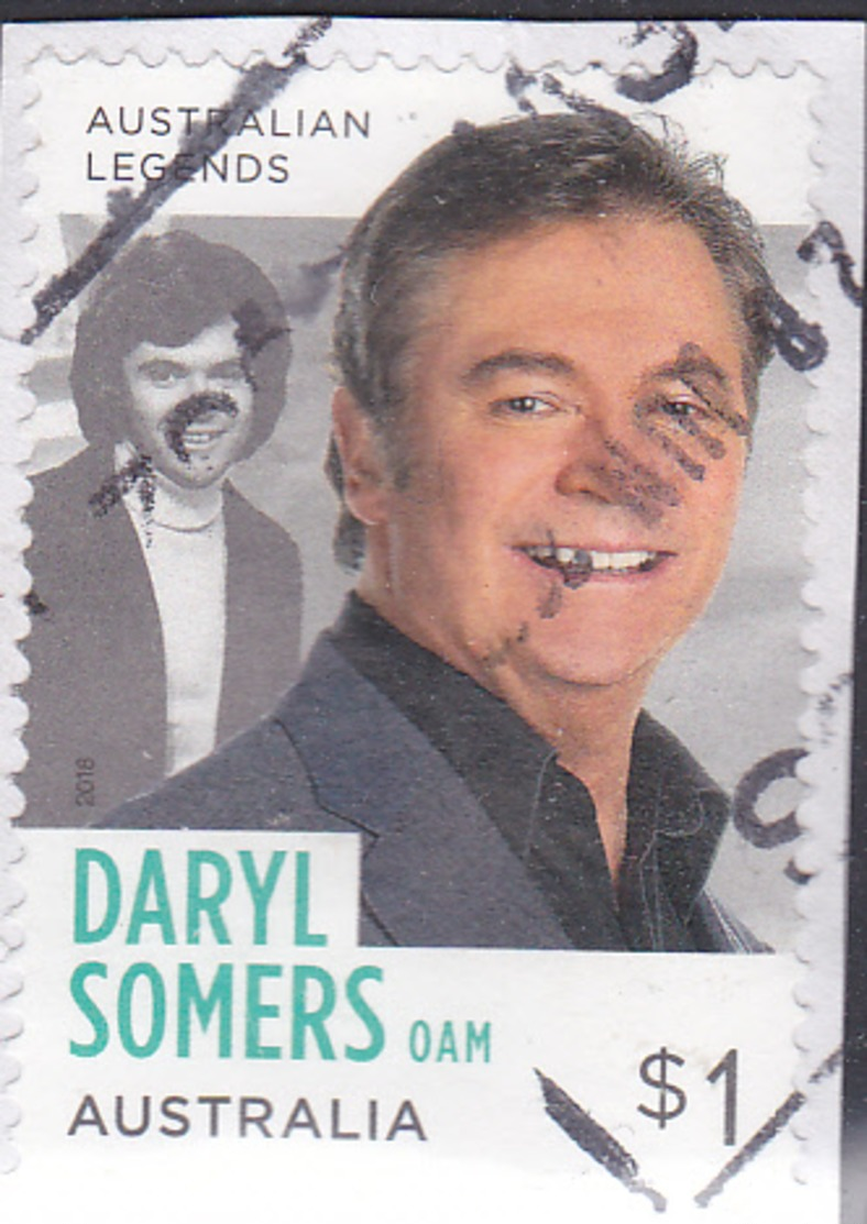 2018. AUSTRALIAN DECIMAL. Australian Legends.  $1. DARYL SOMERS. FU.​ - Used Stamps