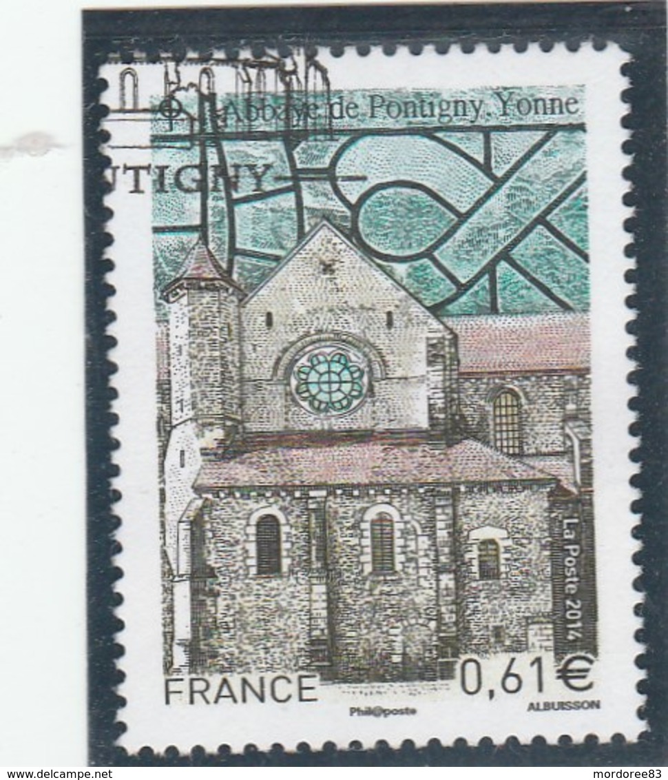 FRANCE 2014 ABBAYE DE PONTIGNY OBLITERE YT 4864 -                                        TDA24A - Oblitérés