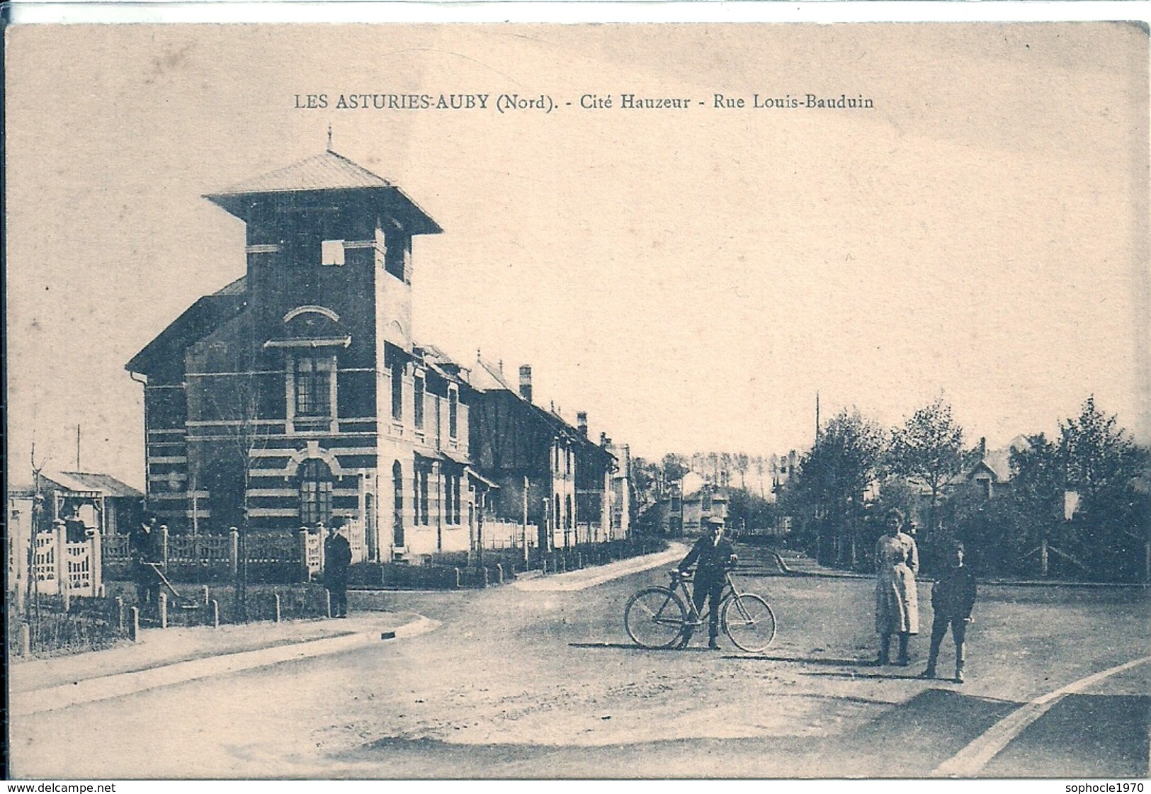 NORD - 59 - AUBY -LES ASTURIES - Cité Hauzeur - Rue Louis Bauduin - Auby