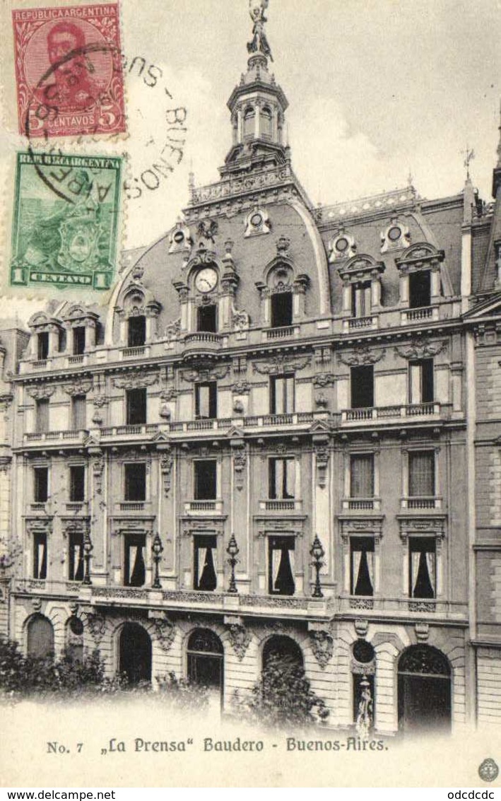 ,,La Prensa " Baudero Buenos Aires + Beaux Timbres 5 +1 RV - Argentine