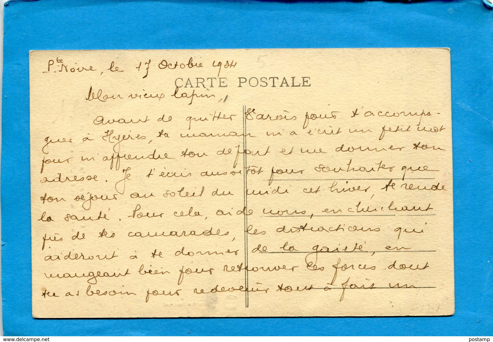 CONGO-LINZOLO-allée Des Manguiers -le Calvaire -édition Imp Nancy - Congo Français