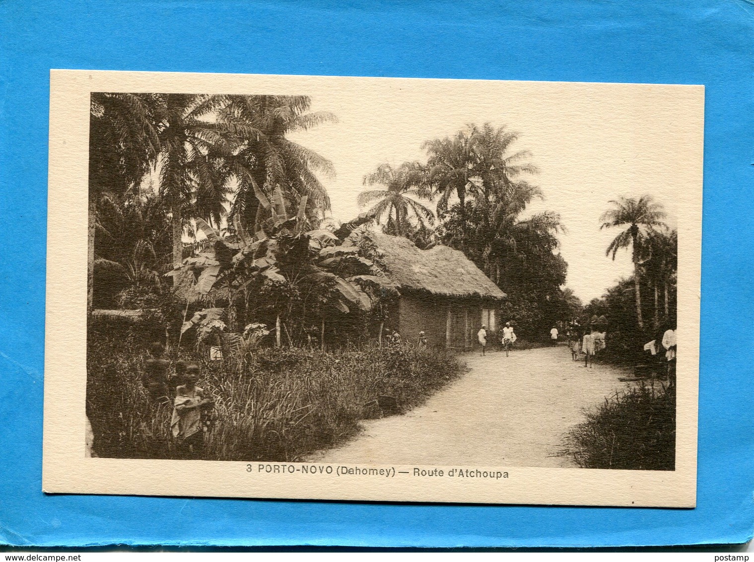 DAHOMEY- Porto Novo-route D'achoupa -animée Années 1910-20-édition Wolber - Dahomey