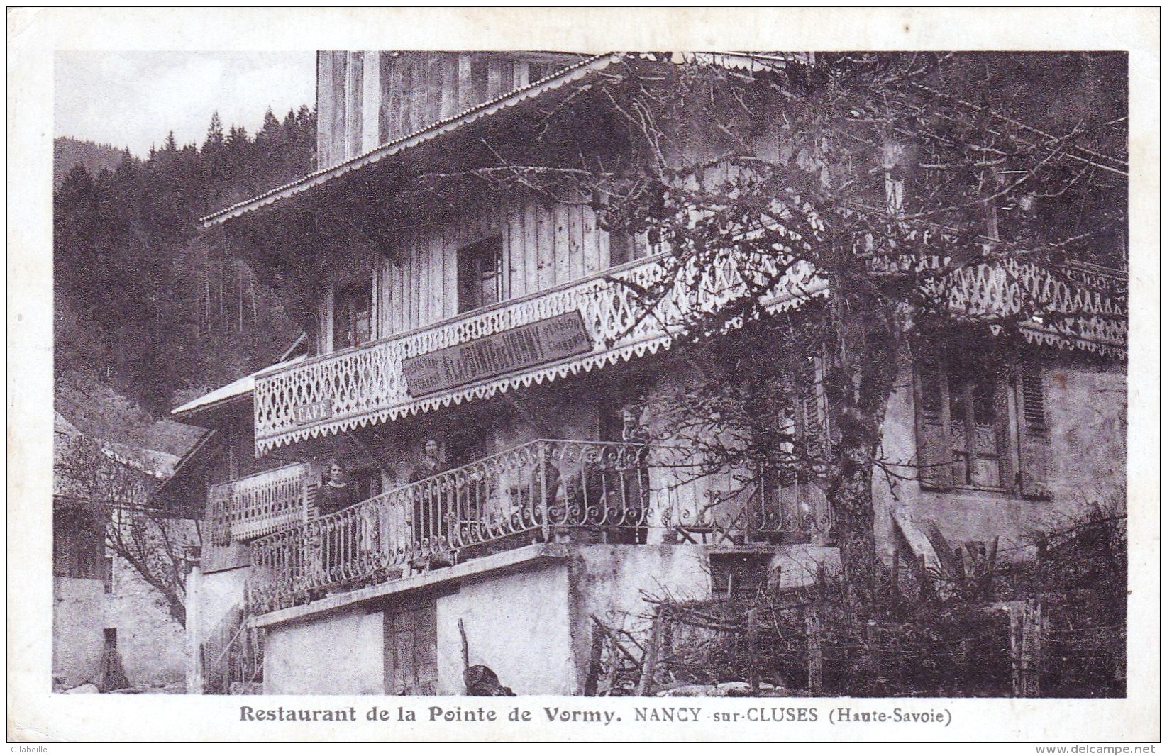 74 - Haute Savoie -  NANCY Sur  CLUSES - Restaurant De La Pointe De Vormy - Autres & Non Classés