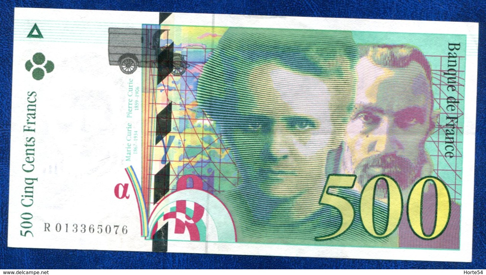 BILLET 500FR 1994 CURIE FRANCE - 500 F 1994-2000 ''Pierre Et Marie Curie''