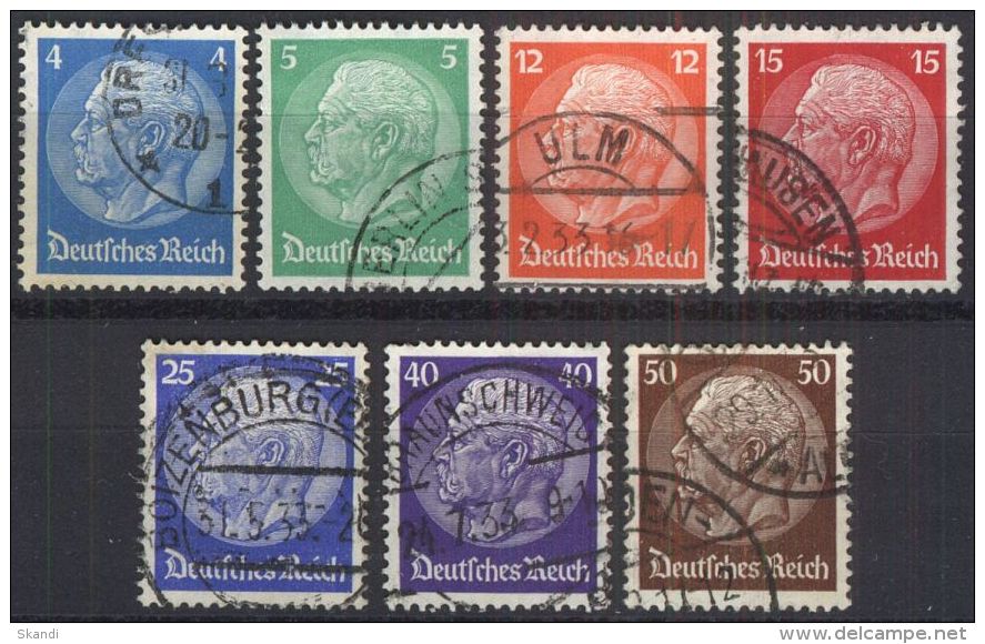 DEUTSCHES REICH 1932 Mi-Nr. 467/73 O Used - Used Stamps