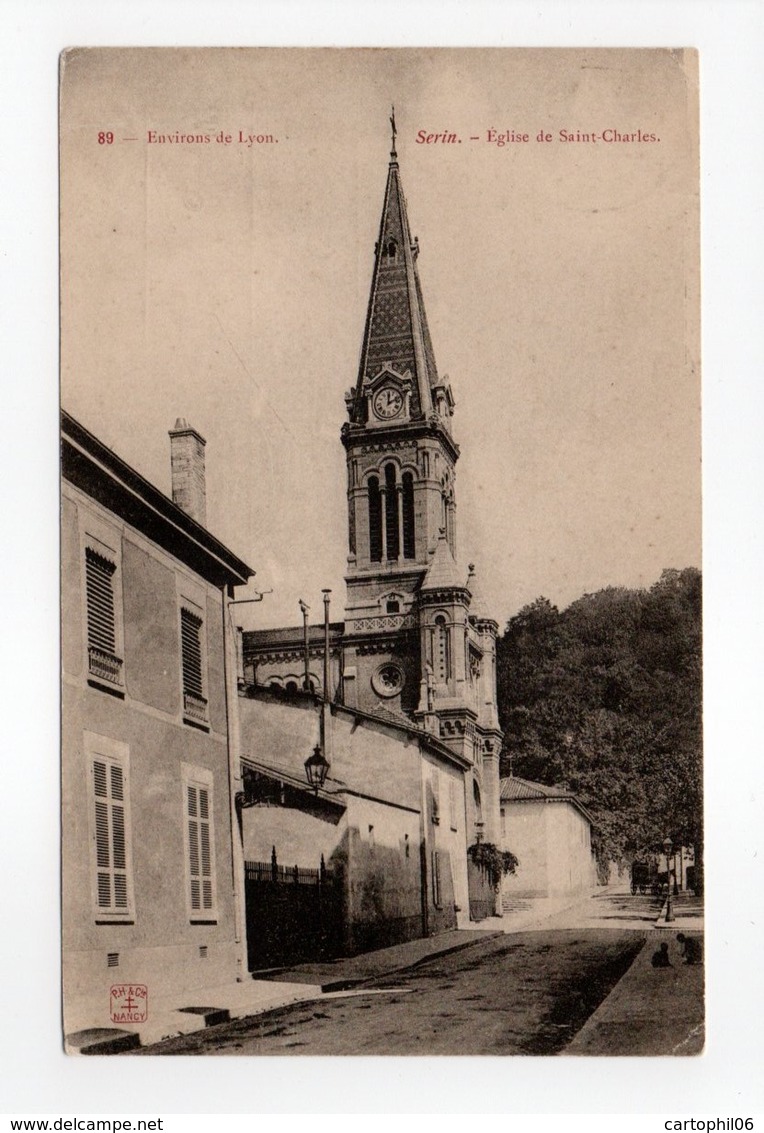 - CPA SERIN (69) - Eglise De Saint-Charles 1905 - Editions P.H. & Cie N° 89 - - Otros & Sin Clasificación