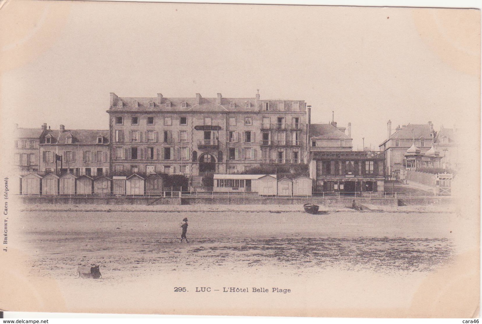 CPA - 295. LUC - L'hôtel Belle Plage - Luc Sur Mer