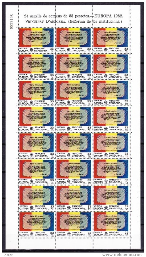 Andorra Spaans 1982 Nr 146/147 ** In Volledig Vel Zeer Mooi Lot 4087 (2 Scans) - Colecciones (sin álbumes)