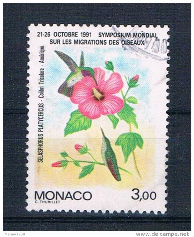 Monaco 1991 Blumen Mi.Nr. 1996 Gestempelt - Usados