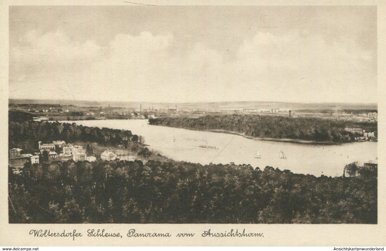 004946  Woltersdorfer Schleuse - Panorama Vom Aussichtsturm - Woltersdorf