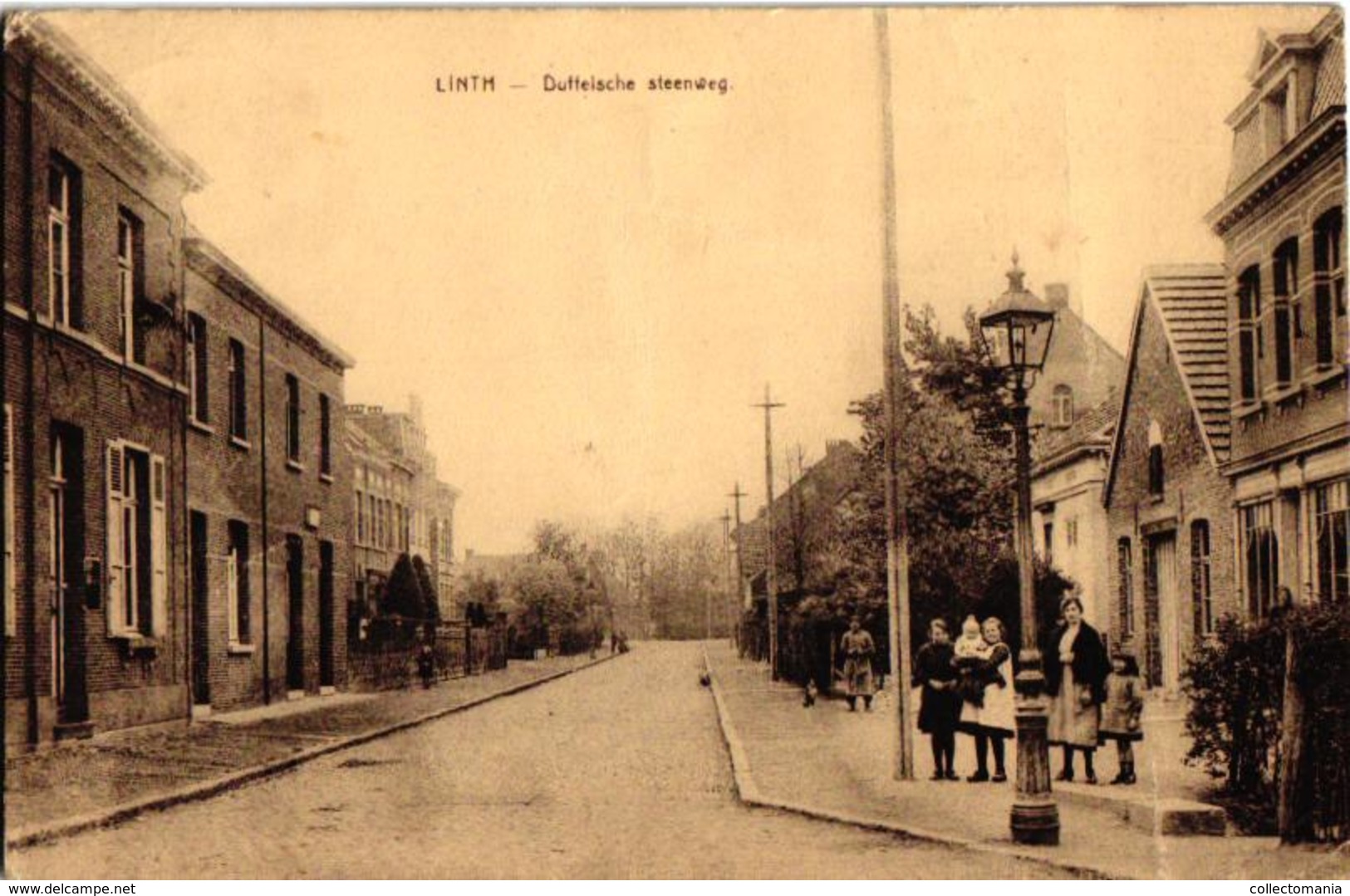 1 Oude Postkaart Lint  Linth    Duffelsesteenweg  Duffelsche Steenweg  Uitgever  Van Den Eynde - Lint