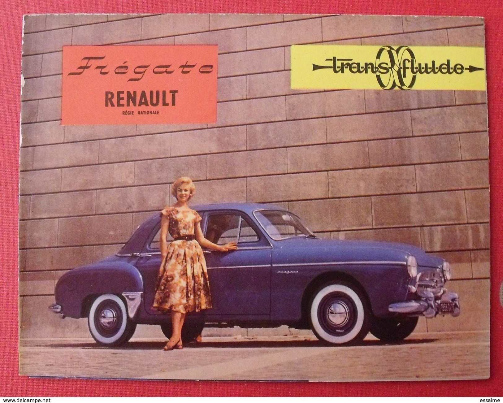 Catalogue Dépliant Frégate Transfluide Renault Régie Nationale. En Allemand. 1958. Bon état - Reclame