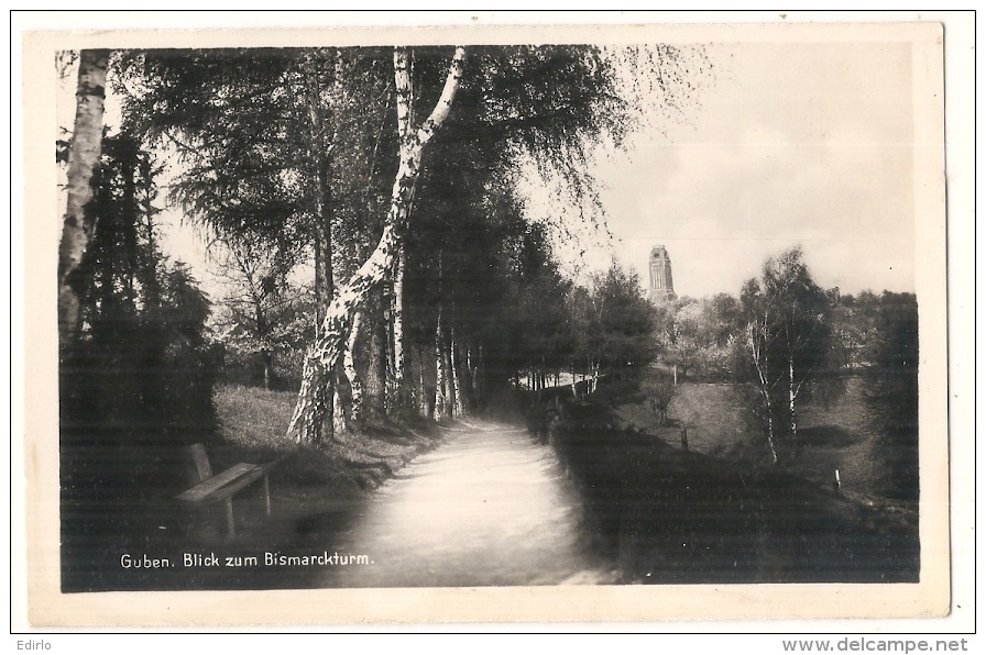 ***  Guben Blick Zum Bismarckturm -  Unused - Guben