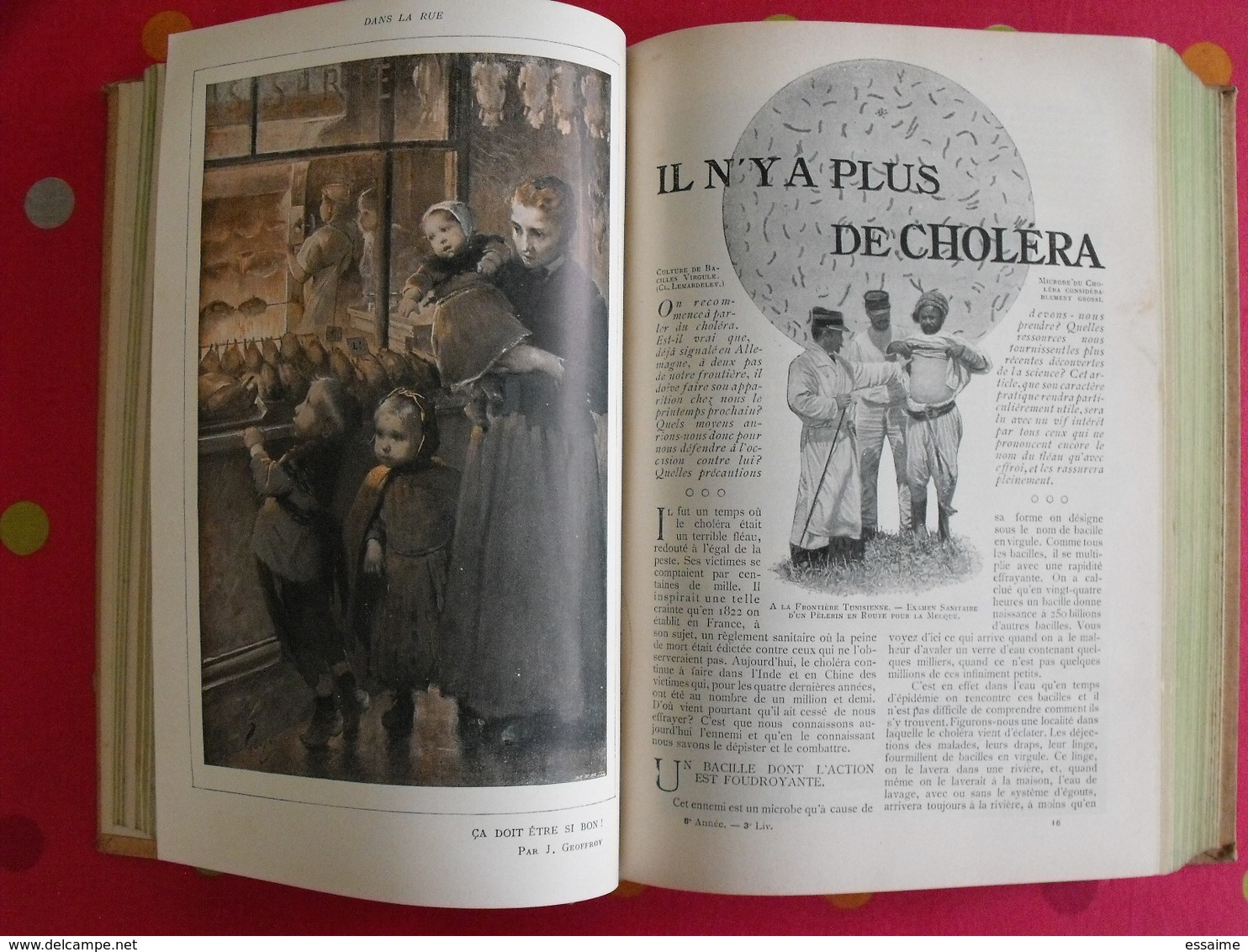 Lecture pour tous 1905-1906. Hachette reliure éditeur. taxi carambolage cirque  guérisseur rebouteux camelot escroc inde