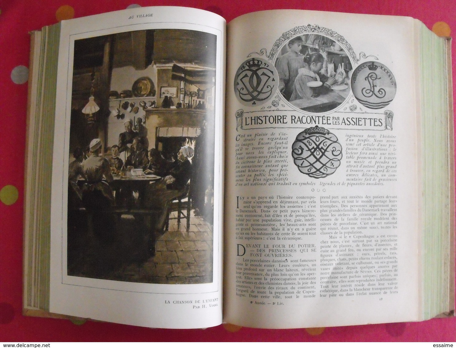 Lecture pour tous 1905-1906. Hachette reliure éditeur. taxi carambolage cirque  guérisseur rebouteux camelot escroc inde