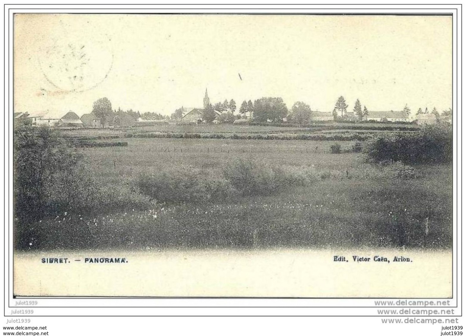 SIBRET ..-- VAUX ..-- Panorama . 1907 Vers BRUXELLES ( Melle Lily VASSEUR ) . Voir Verso . - Vaux-sur-Sûre